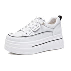 White/black (spring and autumn versatile leather) / 34