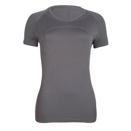 Lulu Original Standard Tech Short-Sleeved 1.0 Breathable Round Neck Women's Slim Sports Top Running Training T-Shirt Yoga Wear