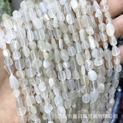 8-10mm natural stone loose beads amethyst agate straight hole gravel diy jewelry accessories amorphous beads