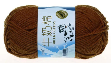 Five-Strand Milk Cotton Wool Ball Wholesale Medium Thick Thread Crochet Doll Shoes Scarf Handmade DIY Knitting Material Package