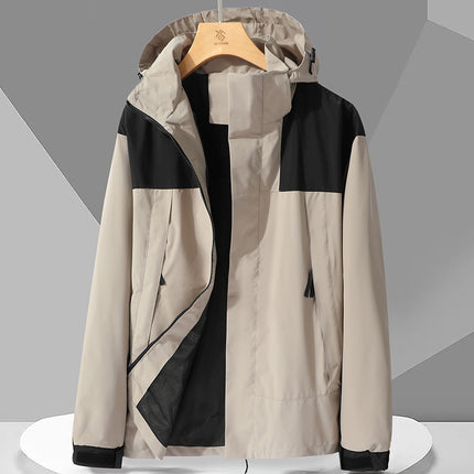 Foreign Trade New Products Men's Windproof Waterproof Outdoor Spring and Autumn Coat Trendy Brand Xizang Couple's Single-Layer Mountaineering Suit for Women
