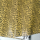27# bright yellow small leopard print