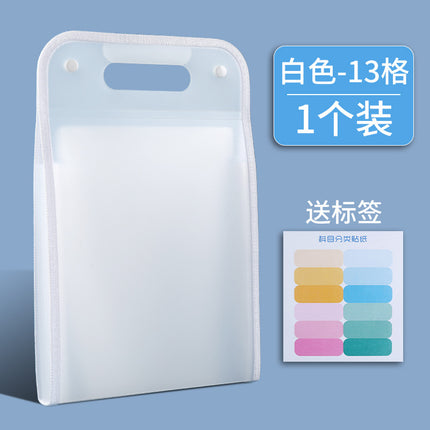 a4 vertical portable organ bag large capacity multi-layer test paper storage bag data sorting insert folder