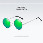 Silver frame green diaphragm