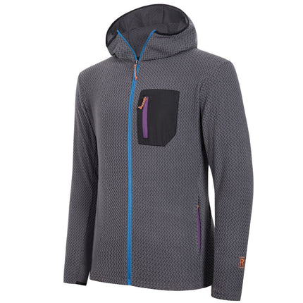 Stars with the same quality men's women's clothing 2025 spring new sports leisure middle layer hooded jacket