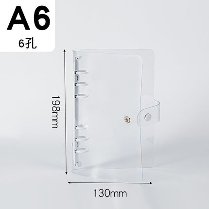 Binder storage book A5/A6/A7 color metal custom loose-leaf booklet PVC folder storage book