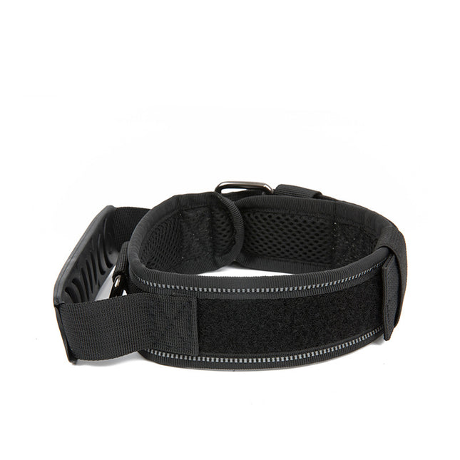 Cross-Border Heavy-Duty Nylon Dog Collar for Medium and Large Dogs, Tactical Training Leash Collar, Anti-Strangling Pet Collar