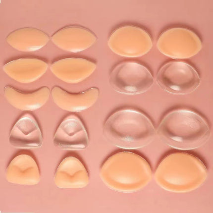 Silicone Thickened Chest Pad Invisible Insert Bikini Strap Self-adhesive Small Cute Abalone Seamless Embedded Chest Pad