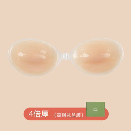 Breathable Mango Cup Chest Sticker Summer Thin Silicone Chest Sticker Push-Up Invisible Anti-Glow Breast Sticker Special for Wedding Dress Sling