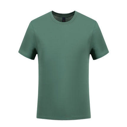 【Anhui Warehouse】Loose Fit | Ice Silk Cotton Ammonia Cotton Solid Color T-Shirt Round Neck Short Sleeve Youth Casual Boys Pullover