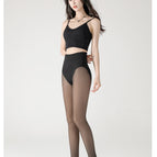Black and translucent skin with feet [high waist style] / 200g