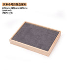 Solid wood small size 48-position ring plate dark gray / 18*24