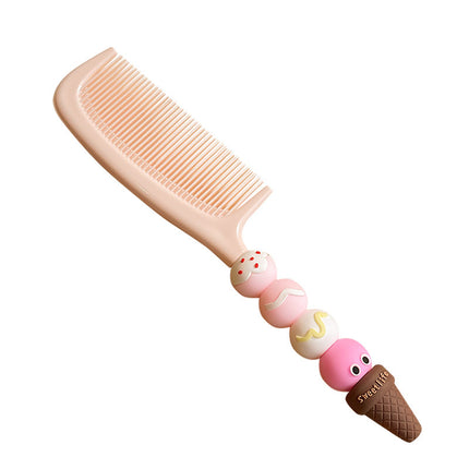 Cute Ice Cream Comb Home Student Children's Hair Comb Hair Comb Gift Portable Safe Straight Hair Comb