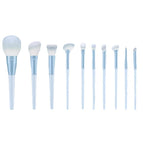 Blue-10 makeup brushes (packed in bags)