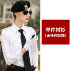 Women's white long sleeves (no accessories) / S
