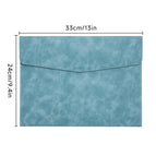 Skin-feeling document bag cyan