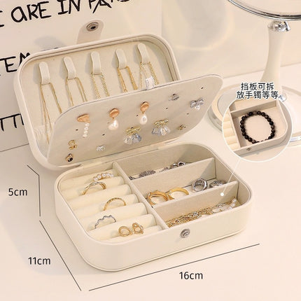 Foreign Trade Cross-Border Earrings Jewelry Jewelry Box Wholesale Creative Portable Jewelry Storage Box Zipper Jewelry Box Small Jewelry