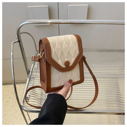 Mobile Phone Bag for Women 2024 New Cross-Border Niche Mini Retro Versatile Shoulder Crossbody Lipstick Bag Portable