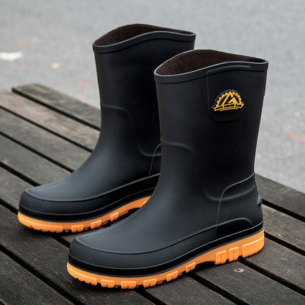 Cross-border rain boots men's new rain boots men's short rain boots non-slip kitchen fashion water shoes fishing rubber shoes