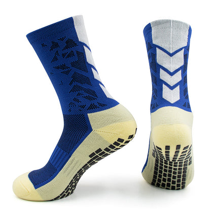 Spring and Summer Adult Professional Football Socks, Training Non-Slip Socks, Towel Bottom Sports Socks, Mid-Tube Dotted Socks, Factory Wholesale