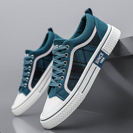 Men's Shoes Canvas Shoes Low-top 2025 New Spring Breathable Student Cloth Shoes Fashionable All-match Summer Casual Board Shoes