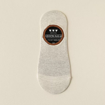 Socks men's summer thin mesh breathable invisible heel shallow socks deodorant sweat-absorbent men's boat socks wholesale