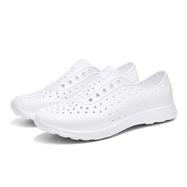 2024 new summer hole shoes non-slip waterproof breathable men's and women's beach shoes hole casual sandals men's wholesale