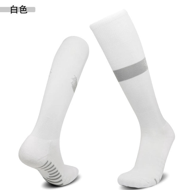Cross-Border Professional Football Socks with Towel Bottom, Non-Slip, Sweat-Absorbent Sports Socks for Men, Children's High Tube Socks, Quick-Drying Football Sports Socks