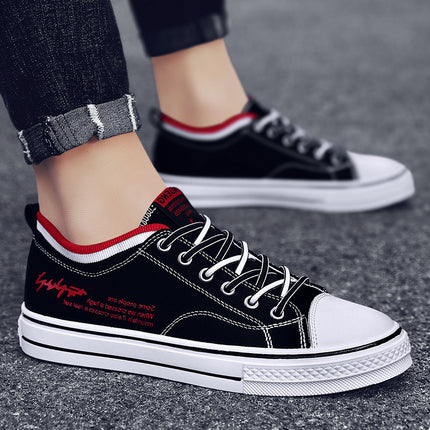 Men's Shoes Summer Breathable Casual Canvas Shoes Sports Cloth Shoes Teenagers Thin Sneakers Trendy Shoes