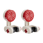 Powerful suction cup shower holder / Coral red 2 pack [angle adjustable + quick installation]