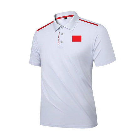Chinese Team Sports T-Shirt Martial Arts Training Short-Sleeved Polo Shirt Coach Uniform Martial Arts Sports Student National Uniform Referee Uniform DIY