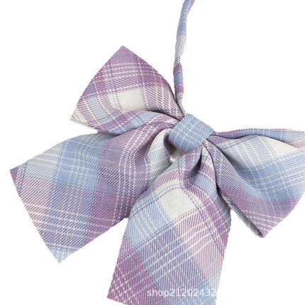 Factory Direct Batch JK Plaid Tie Tie Tie Uniform College Style Cute Japanese Style Tie Free Tie Tie Tie Bow