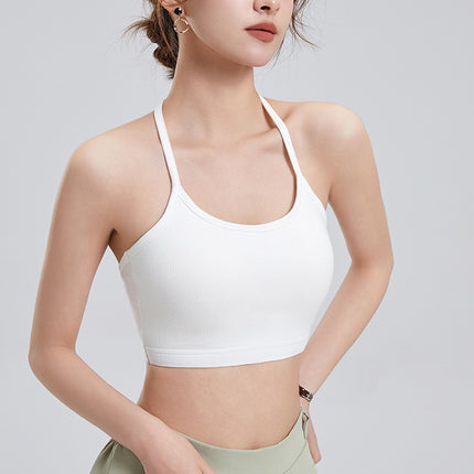 Corset Halter Neck Tube Top Bra Vest Anti-Exposure Wireless Girl's Beautiful Back Underwear Wrap Top Hot Girl