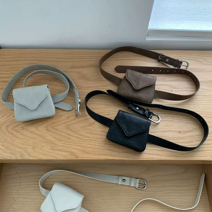 Cross-Border New Small Waist Bag Trendy Fashion Versatile Belt Women's Multi-Purpose Mini Small Bag Earphone Bag Coin Purse