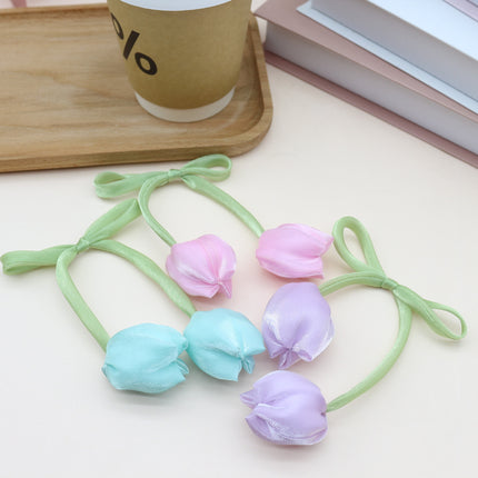 Korean Flower Bud Tulip Flower Clothing Accessories Accessories Hairpin Hair Rope Clothing Bag Accessories Accessories Manufacturer Wholesale