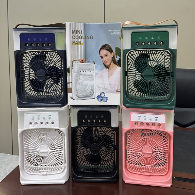 USB Misting Fan 5-Hole Spray Desktop Brushless / Ventilateur Brumisateur USB 5 Trous Bureau