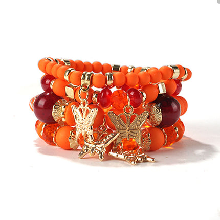 European and American Cross-Border Hot-Selling New Bohemian Bracelets Creative Tassel Multi-Layer Beaded Bracelets Fashion Jewelry
