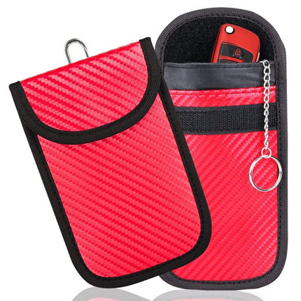 in stock silver red black car key signal shielding bag anti-radiation anti-degaussing RFID signal shielding bag