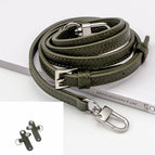 Forest green 1.2cm wide shoulder strap + punch-free package