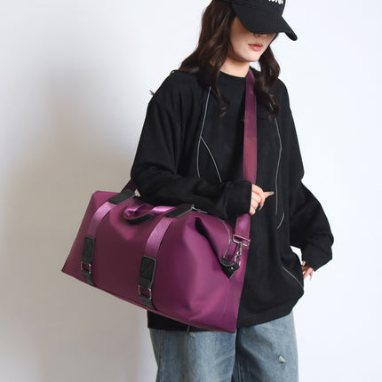 Fashionable Casual Portable Shoulder Bag with Wet and Dry Separation, Breathable Large Capacity Business Trip Travel Fitness Sports Luggage Bag Trendy