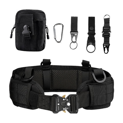 Cross-Border Cobra Buckle Tactical Waist Belt Set Outdoor Multi-Functional Nylon Quick-Release Belt Real-Life Cs Outer Belt