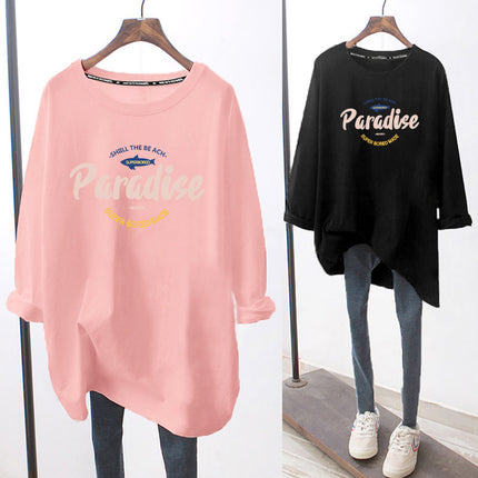 Breastfeeding Top Hot Mom Autumn and Winter Fashion Long Sleeve T-Shirt Base Shirt plus size Women's Breastfeeding Period Clothes Spring Clothes