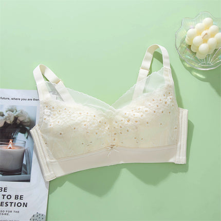 Special Offer: Xianuo Spring and Summer Underwear for Women with Large Busts, Minimizing Bra, Wireless, Adjustable, Side Breast Support, Anti-Sagging, Breathable and Lightweight