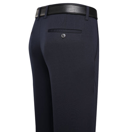 Wholesale Summer Thin Stretch Dad Middle-aged Men's Pants Loose High Waist Middle-aged Men's Casual Pants