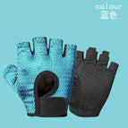 Ordinary version-snail half finger blue / S