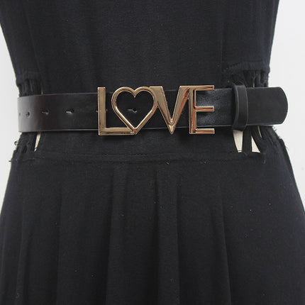 ins style belt thin with skirt decoration Denim belt letter belt (narrow belt) 2022 New
