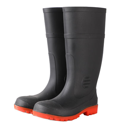 High Steel Toe steel bottom protective boots rain boots neutral no LGOO black mining boots anti-smashing anti-puncture foot protection boots