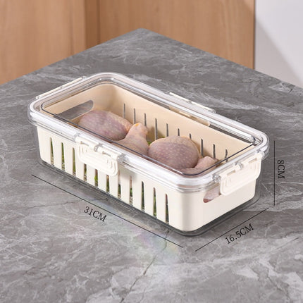 Fresh-Keeping Box Plastic Storage Thickeneded Refrigerator Dust-Proof Finishing Household Artifact Special Kitchen New Plastic Box