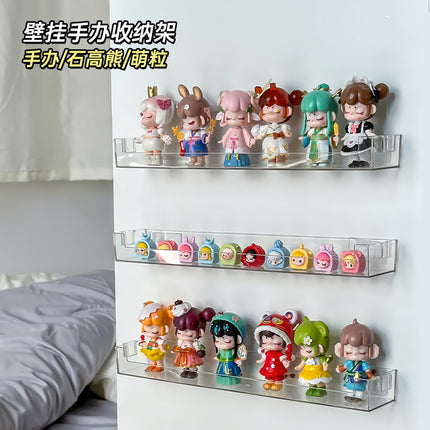 Blind Box Storage Wall Hanging Punch-free Display Stand Acrylic Bubble Mate Hand-made Box Lego Building Blocks Shelf