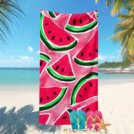 Cross-border Beach Towel Quick-drying Absorbent Beach Towel Microfiber Digital Printing Bath Towel Adult Amazon Plus